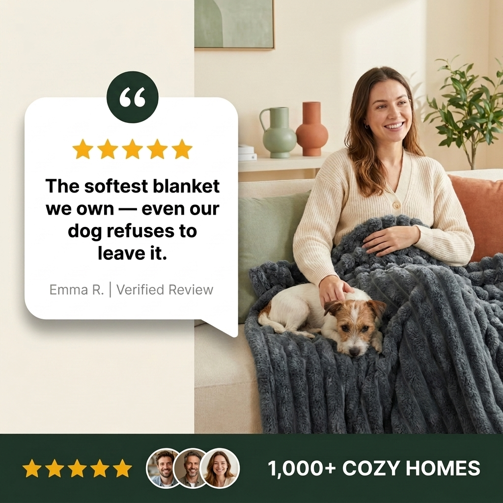 Blanket Velvet Rib - Customer Review - 1,000+ Cozy Homes